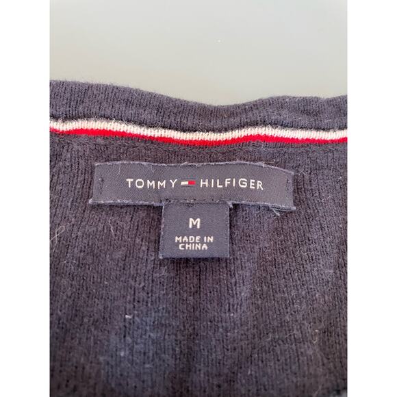 Tommy Hilfiger womens blue Sweater with embroidered logo size M - Picture 2 of 8